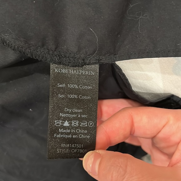 Kobi Halperin Unique Buttondown Dress‎ Shirt with crochet lace details. Size M - Picture 9 of 15